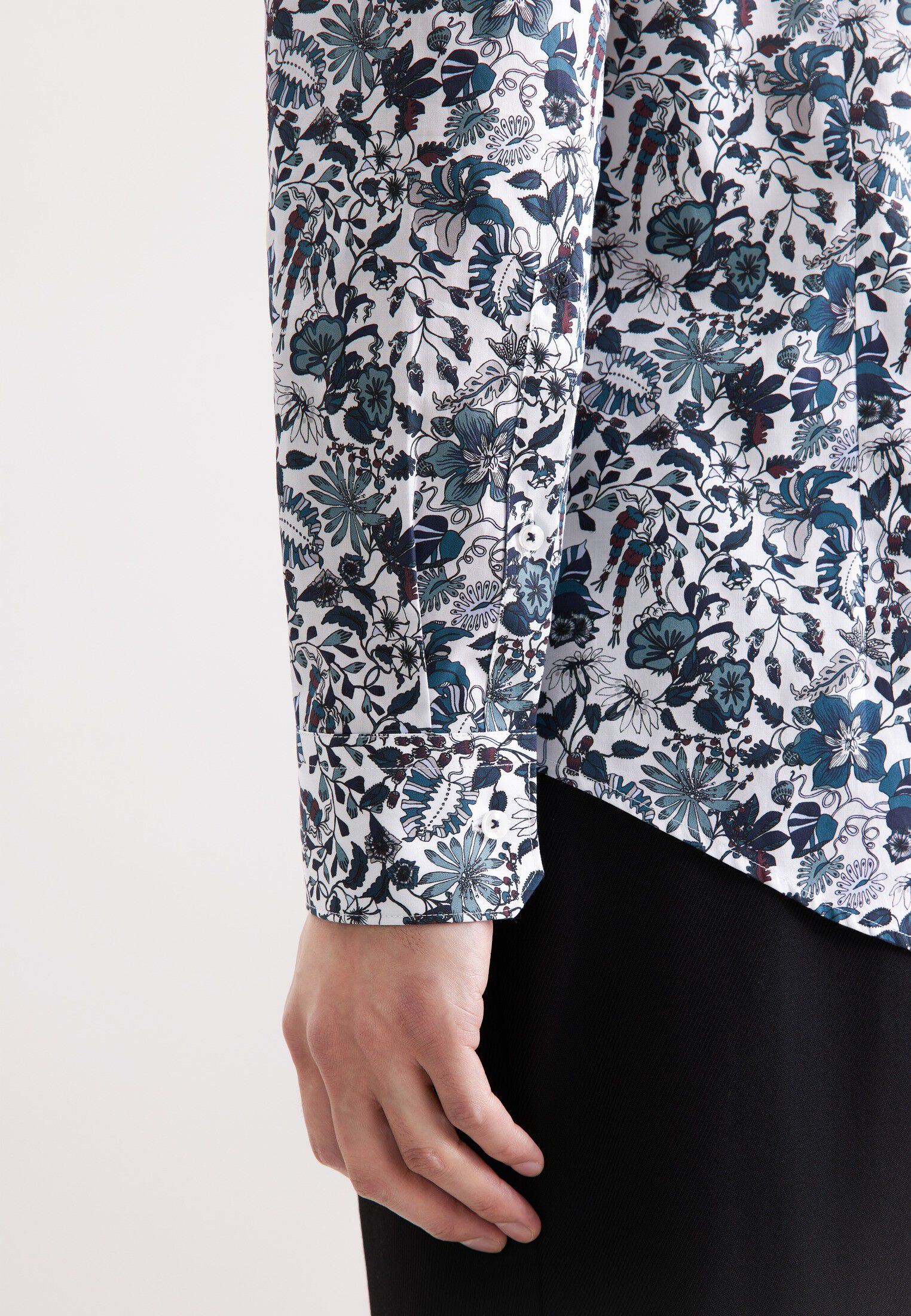 Business shirt Slim 1/1 Kent-Collar Floral