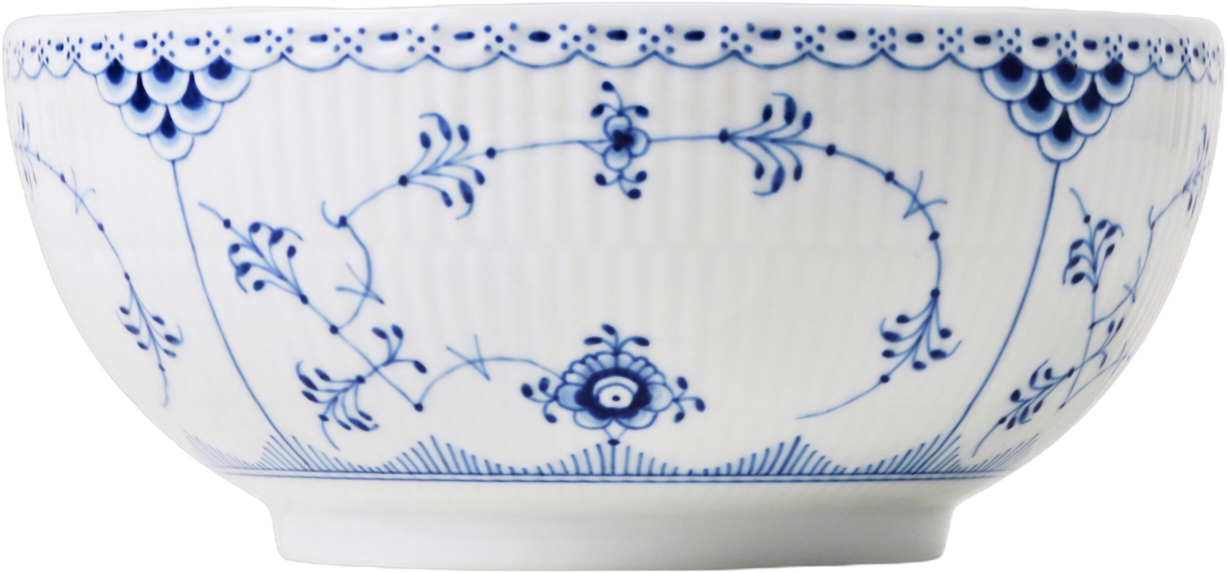 Blue Fluted HL Bowl 110cl