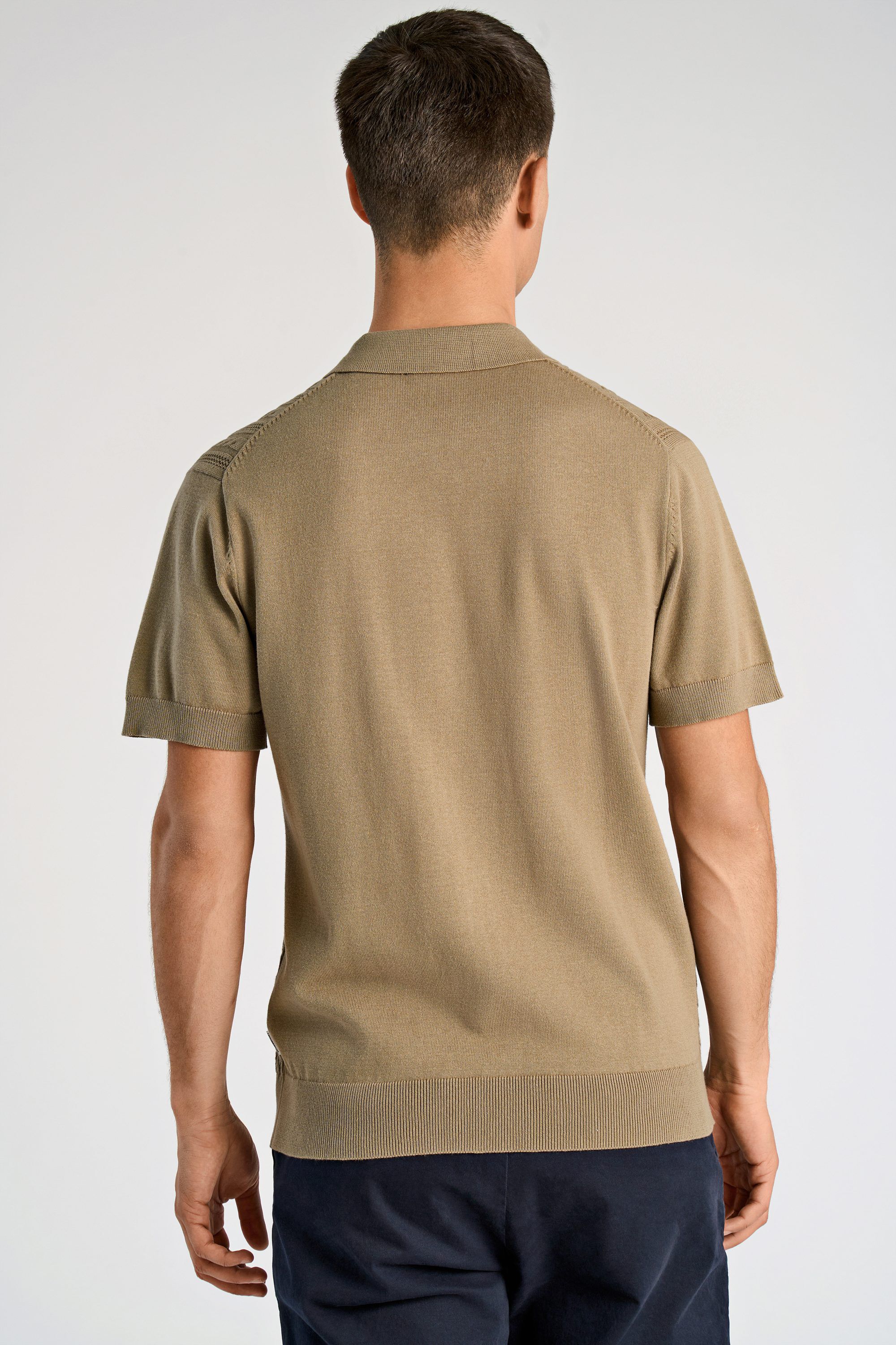 Knitted S/S cable cardigan