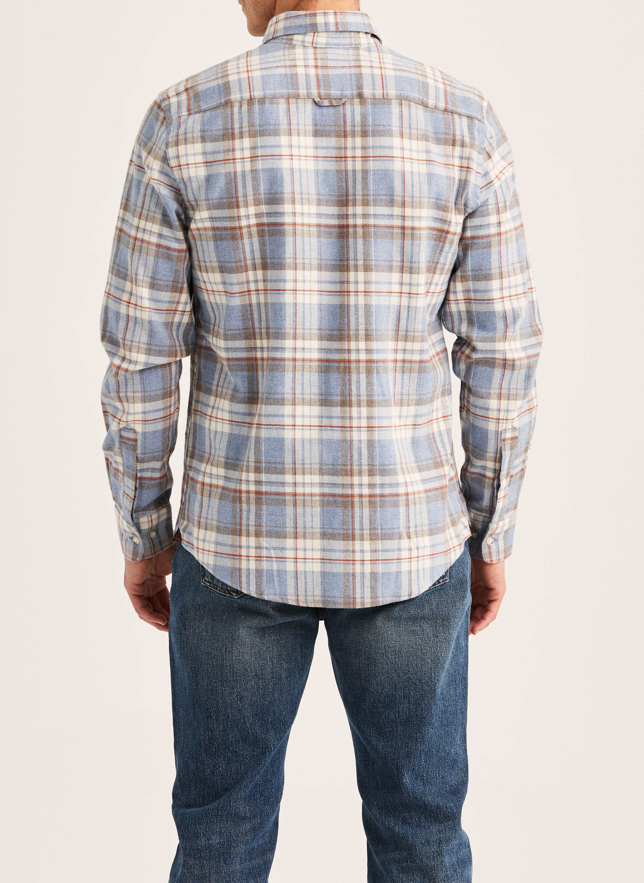 Happy Flannel Check Shirt-Classic Fit