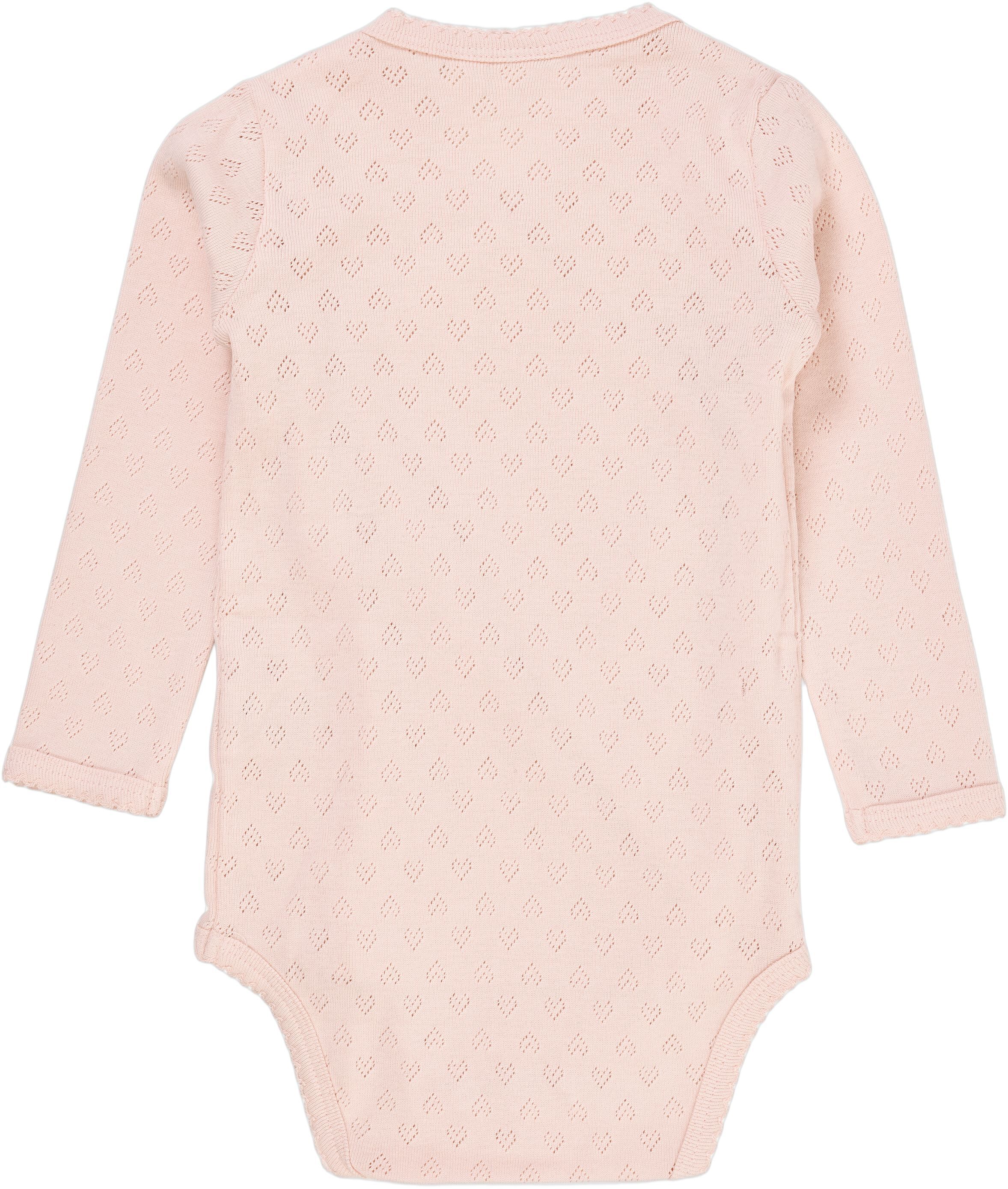 POINTELLE HEART CROSSOVER BODY LS