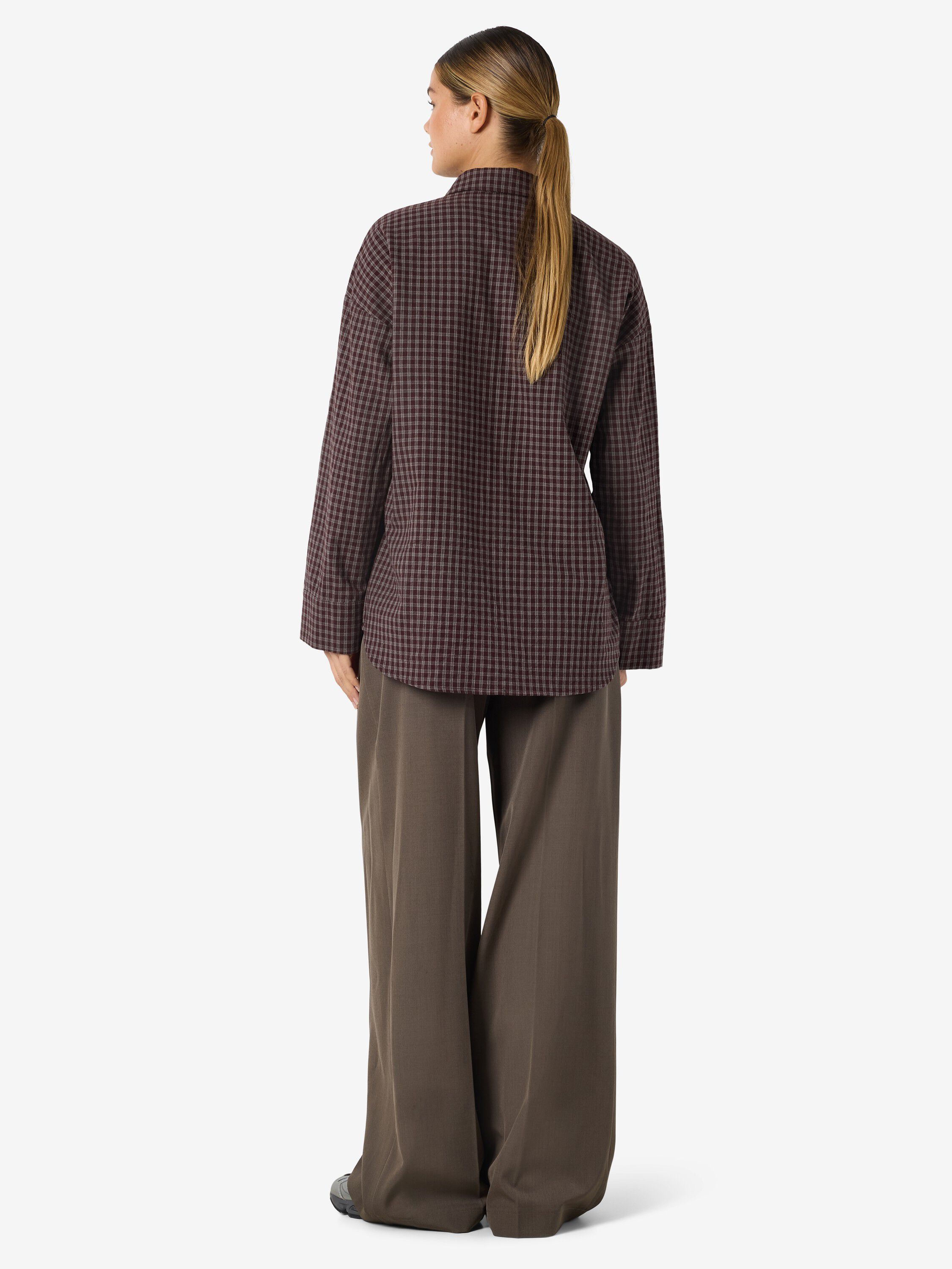 Nmhailey Zoe L/S rutete skjorte / Tnt10