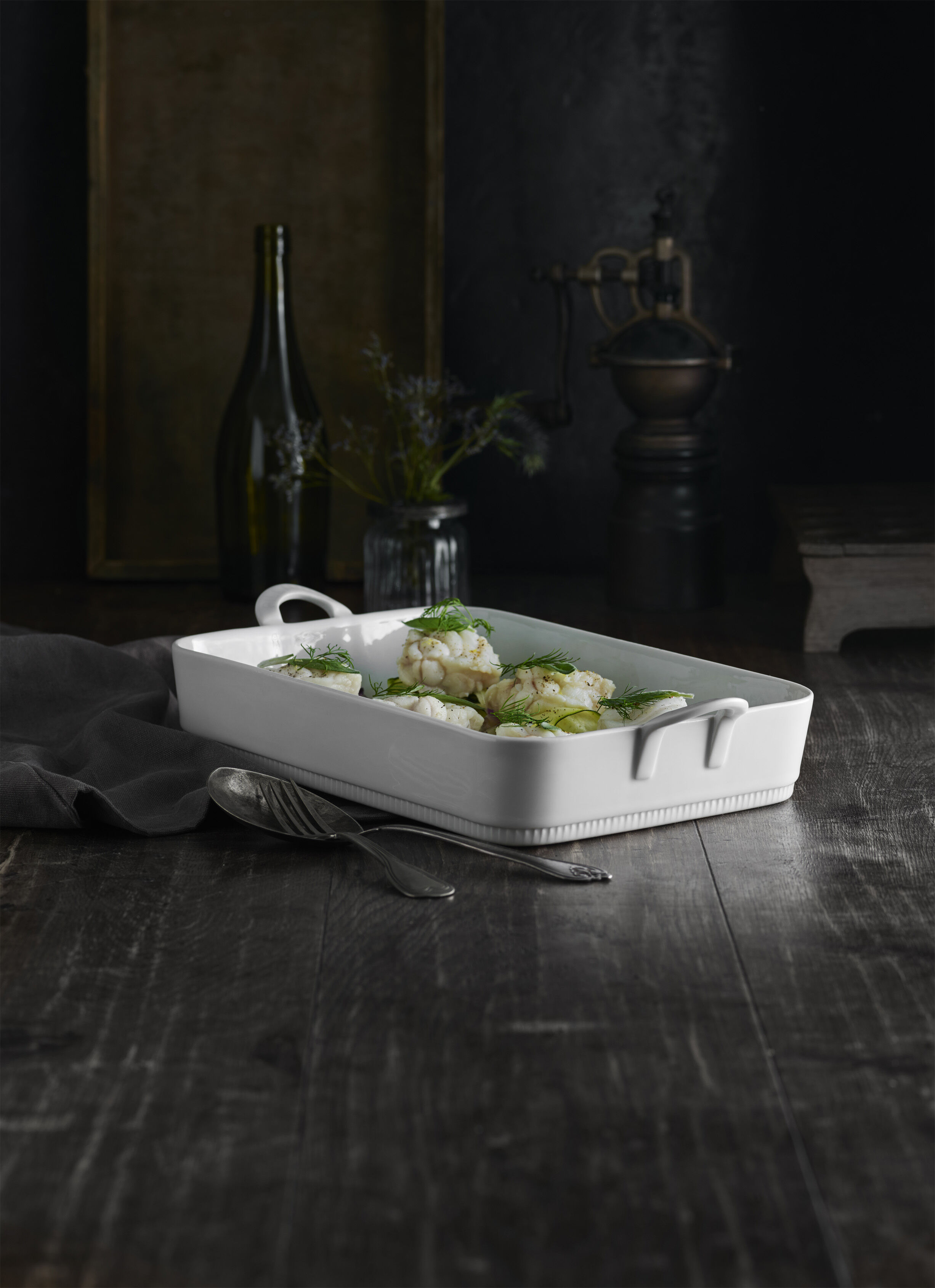 "Fat Toulouse 3,7 liter 34 x 24,5 x 7 cm Vit"