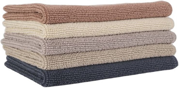 Bathmat stonewashed 50x80cm white sand GOTS