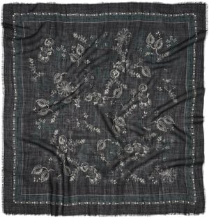 Dotted Flora Woo Scarf