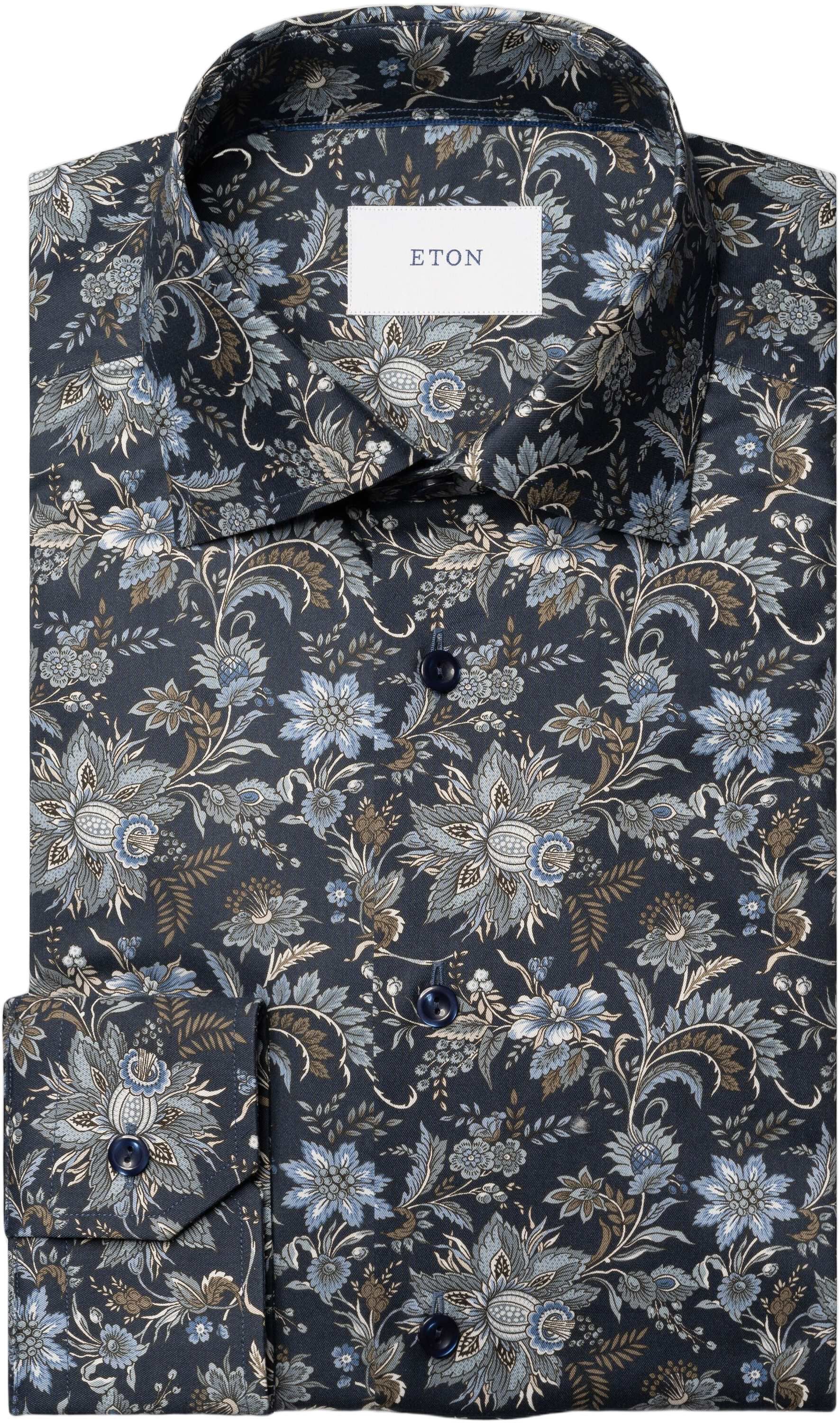 Contemporary Fit Floral Print Signature Twill Shirt