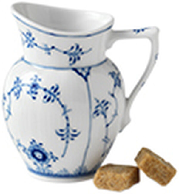 Musselmalet Riflet 8 cl. flødekande