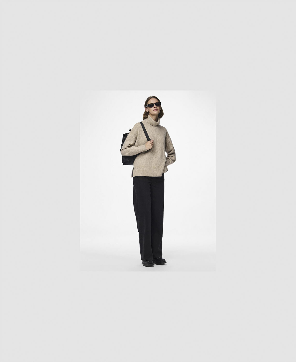 Pcmalou Ls Rollneck Knit Noos Bc