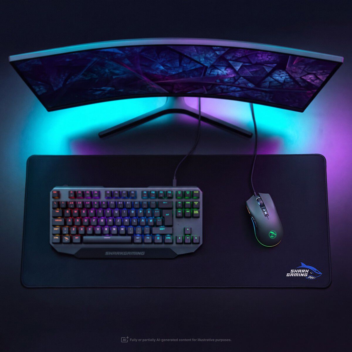 SharkGaming XL Musem&aring;tte