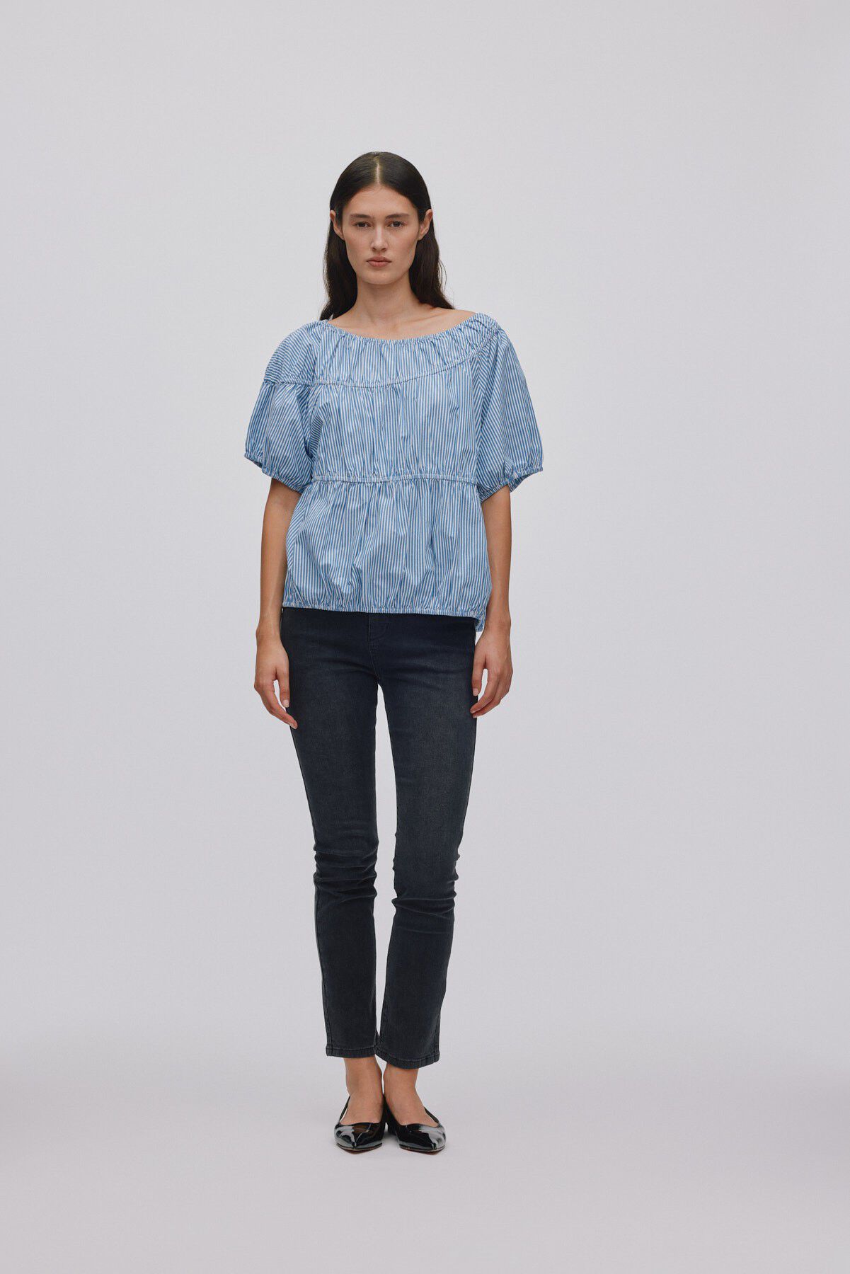 Quilt stripe elasticated top - Lott