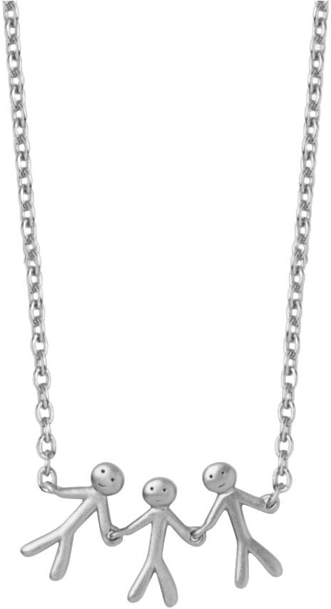 Together Family 3 necklace - silver