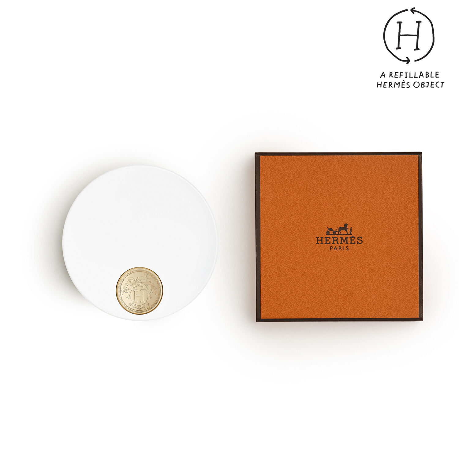 Herm&egrave;s Plein Air, Radiant glow powder refill, Mirage