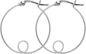 Classic Alva øreringe. Diameter: 24 mm.