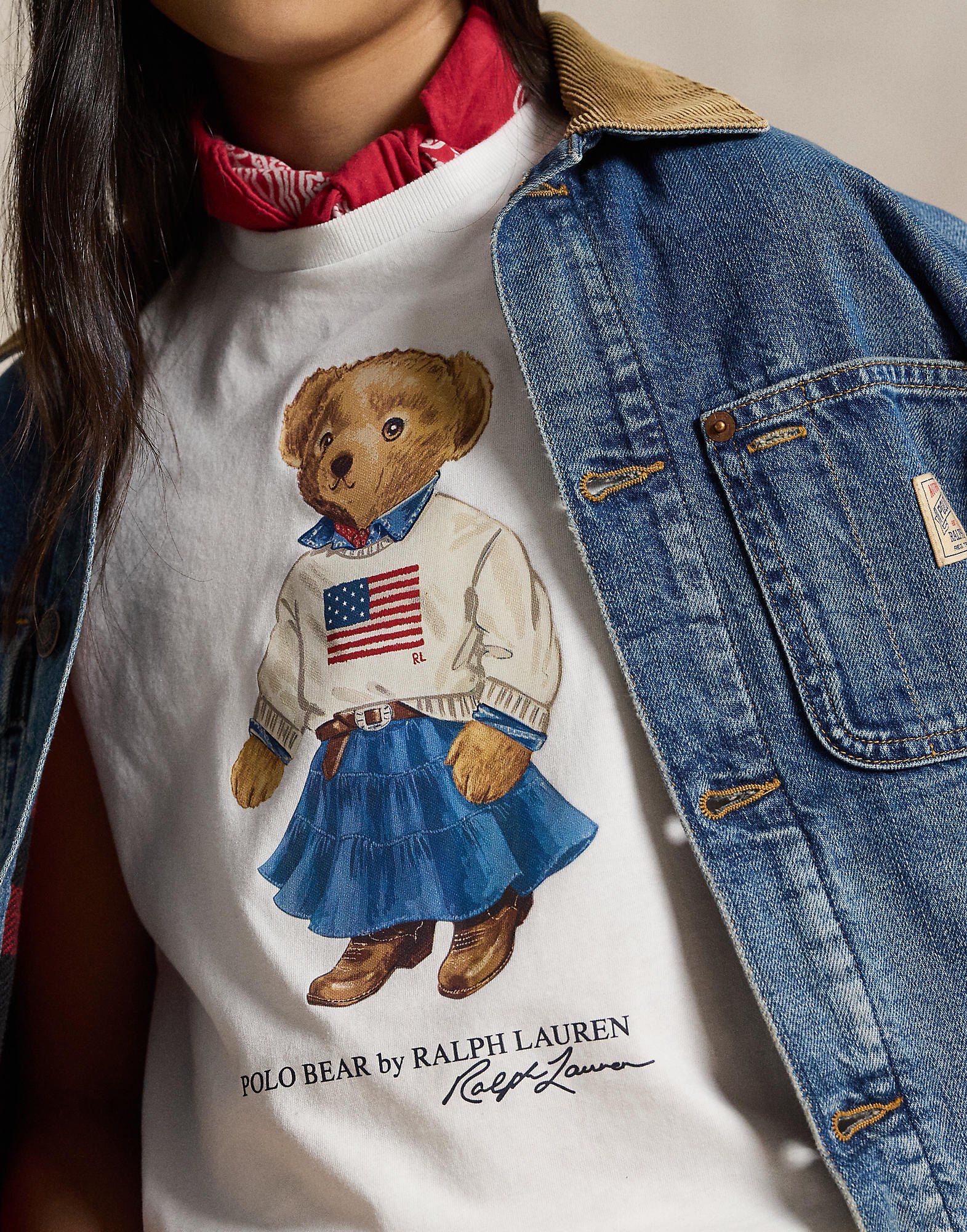 Polo Bear Cotton Jersey Tee