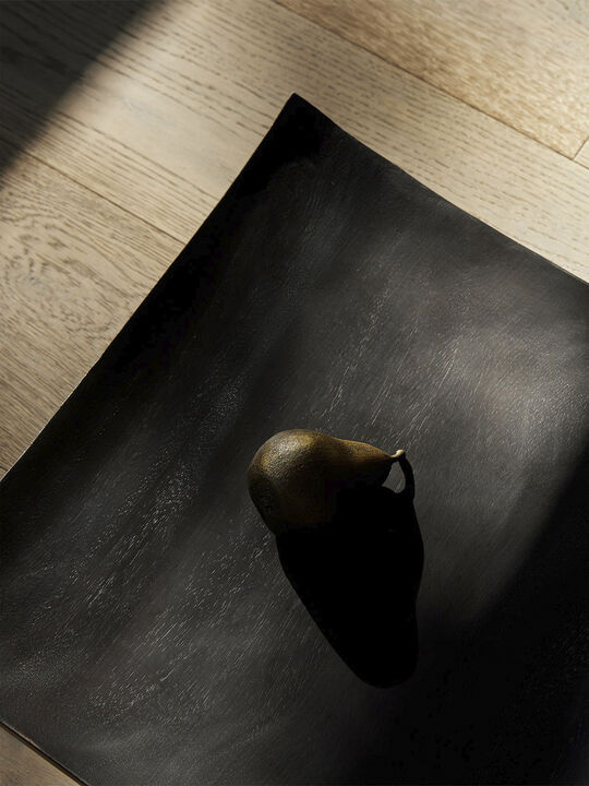 Relevé Platter, Wood, Dark Brown