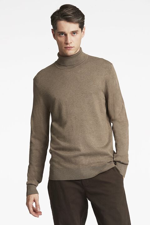 Ecovero L/S roll neck knit