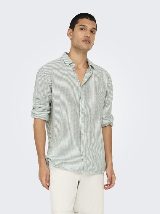 ONSCAIDEN LIFE LS STRIPE LINEN 660
