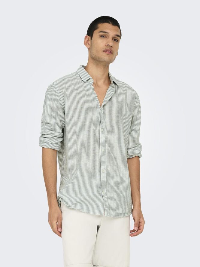 ONSCAIDEN LIFE LS STRIPE LINEN 660