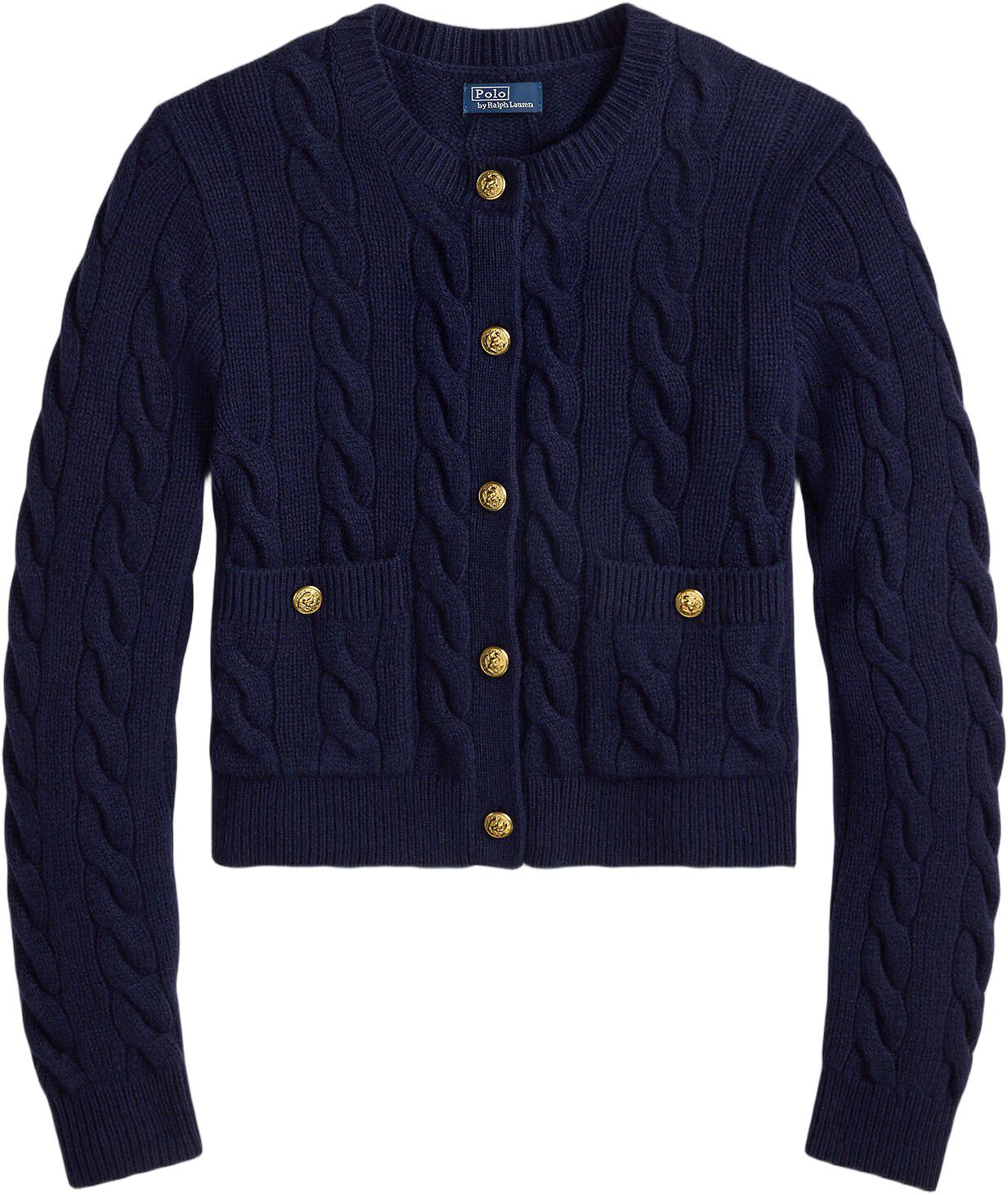 Cable Wool-Cashmere Cardigan