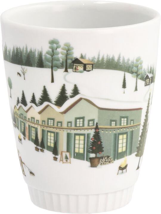 "Mugg Vinter 27 cl Vit Ugnsfast porslin"