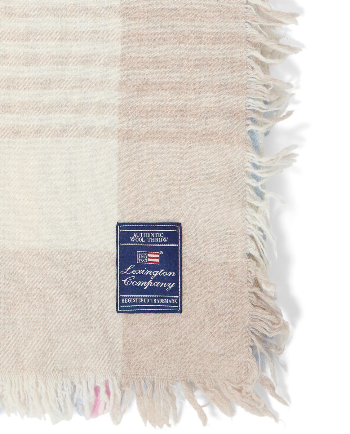 Multi Checked Recycled Wool Mix Throw