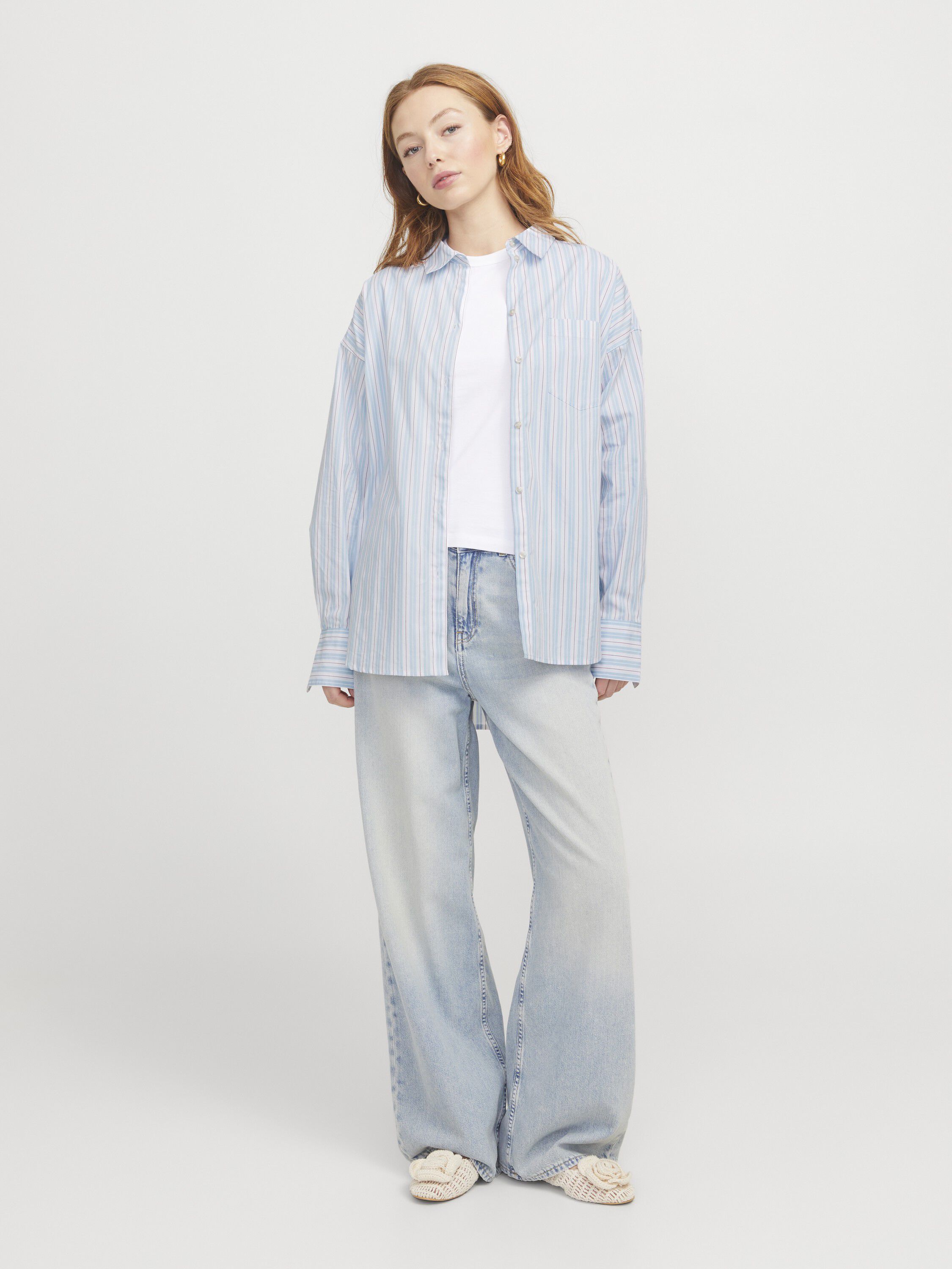 JXJAMIE LS RELAXED POPLIN SHIRT WVN