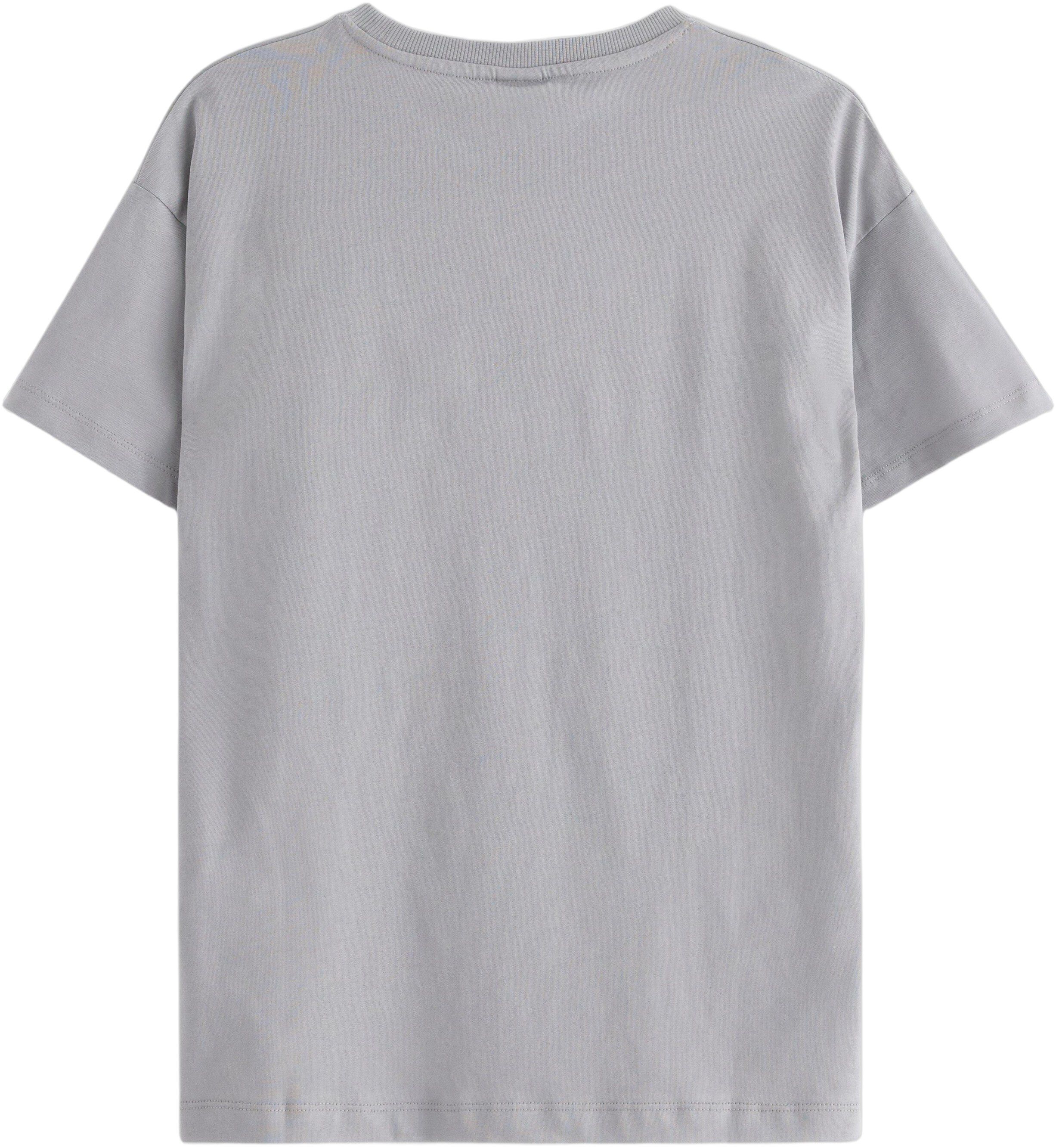 T-shirt i mjuk bomullstrik&aring; med ra