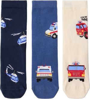 3-pack comfy socks in different col