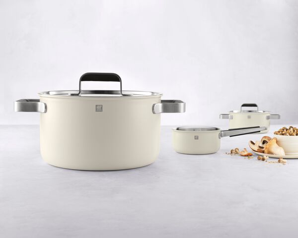 Gryde- og pandesæt, 3-dele, 18/10 rustfrit stål