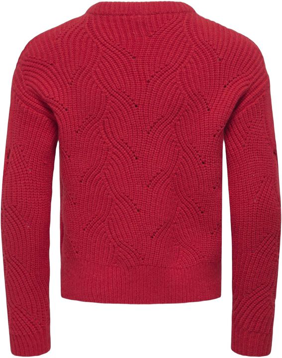 KOGKATIA LS STRUCTURE O-NECK CP KNT