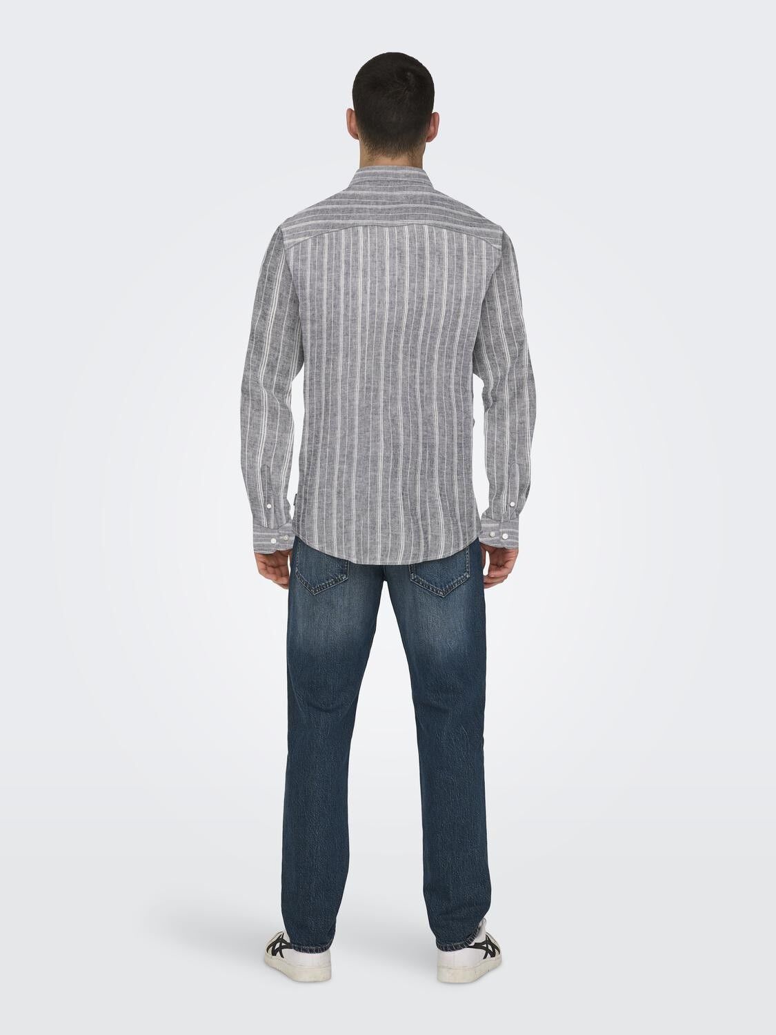 Onscaiden Life Ls Stripe Linen Noos