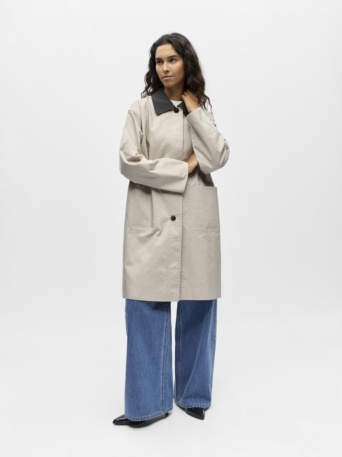 Objalora L/S Lo Long Trenchcoat 143