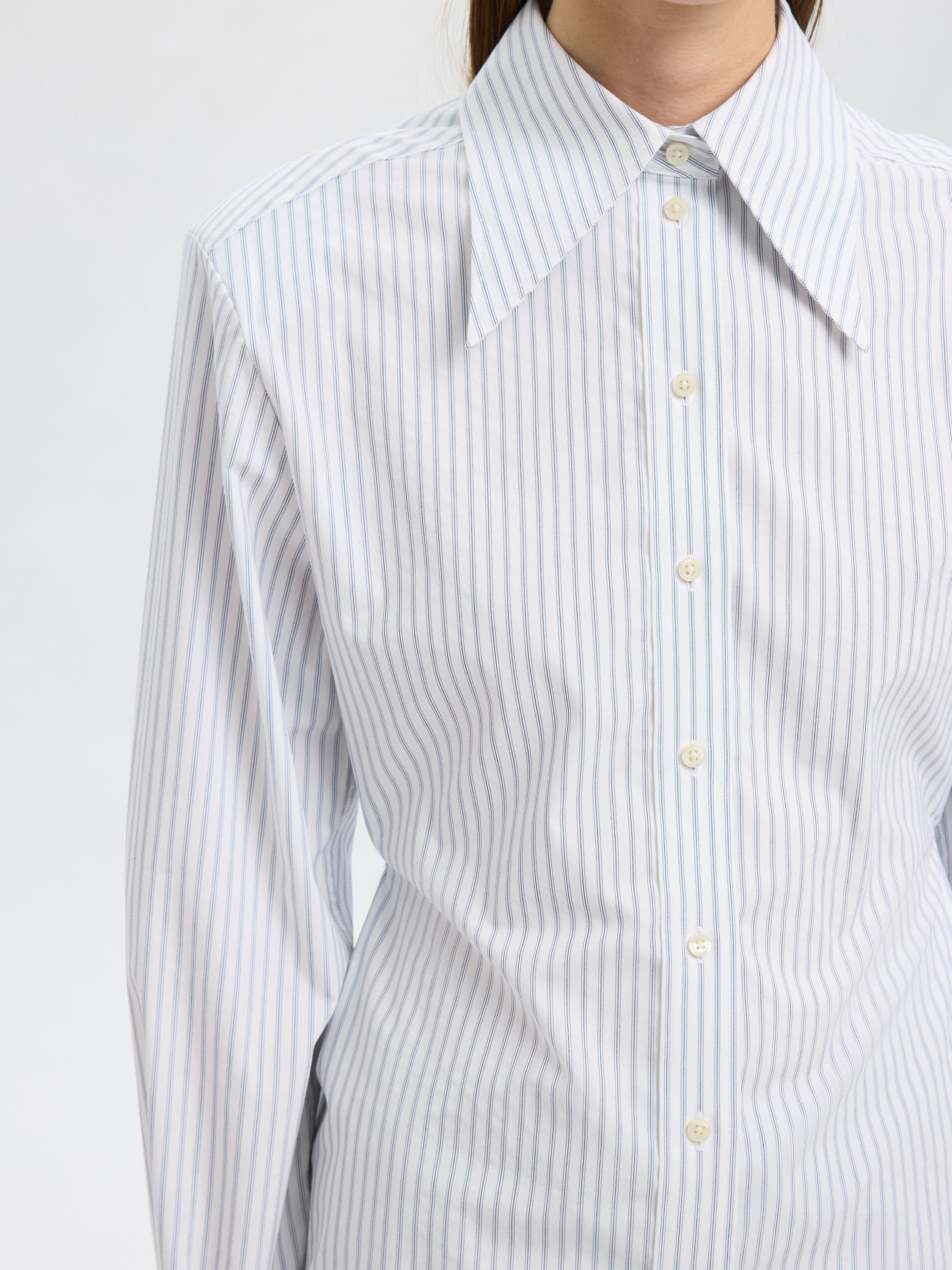 SLFNICOLINA SLIM LS SHIRT B