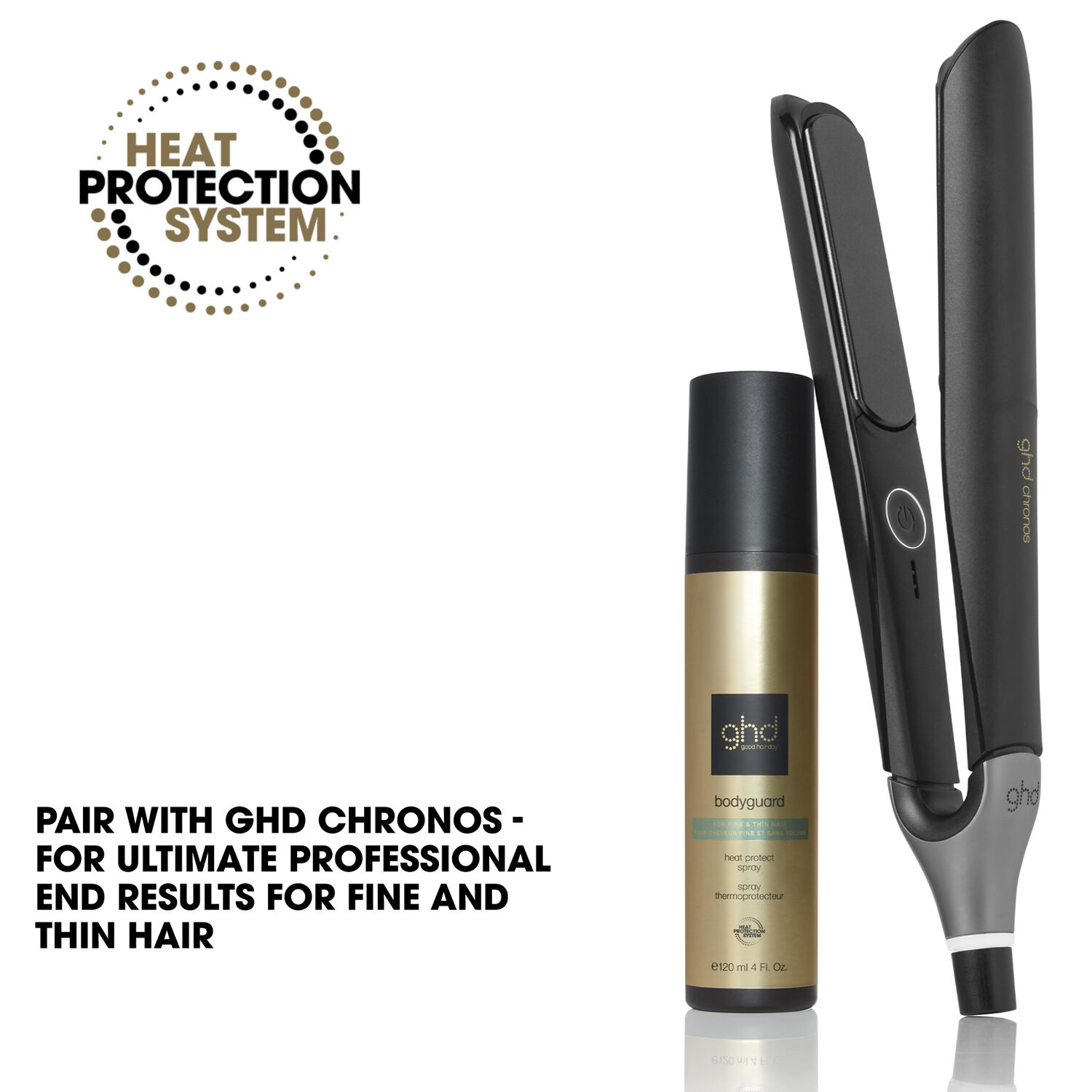 ghd Bodyguard - Heat Protect Spray For Fine & Thin Hair 120m