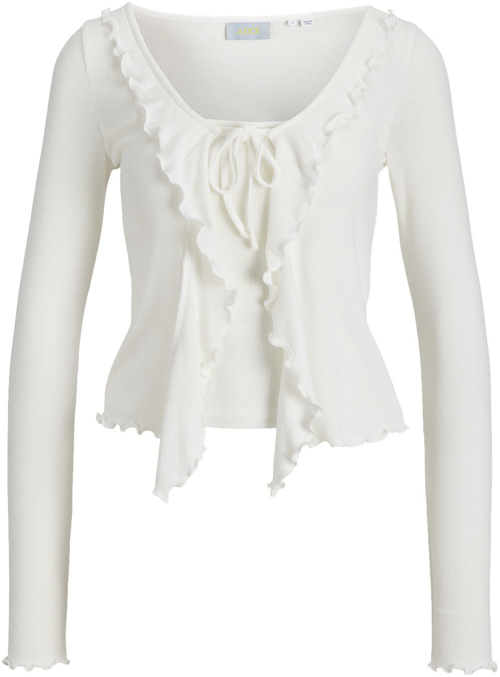 Jxuma Ls Rib Bow Top Jrs