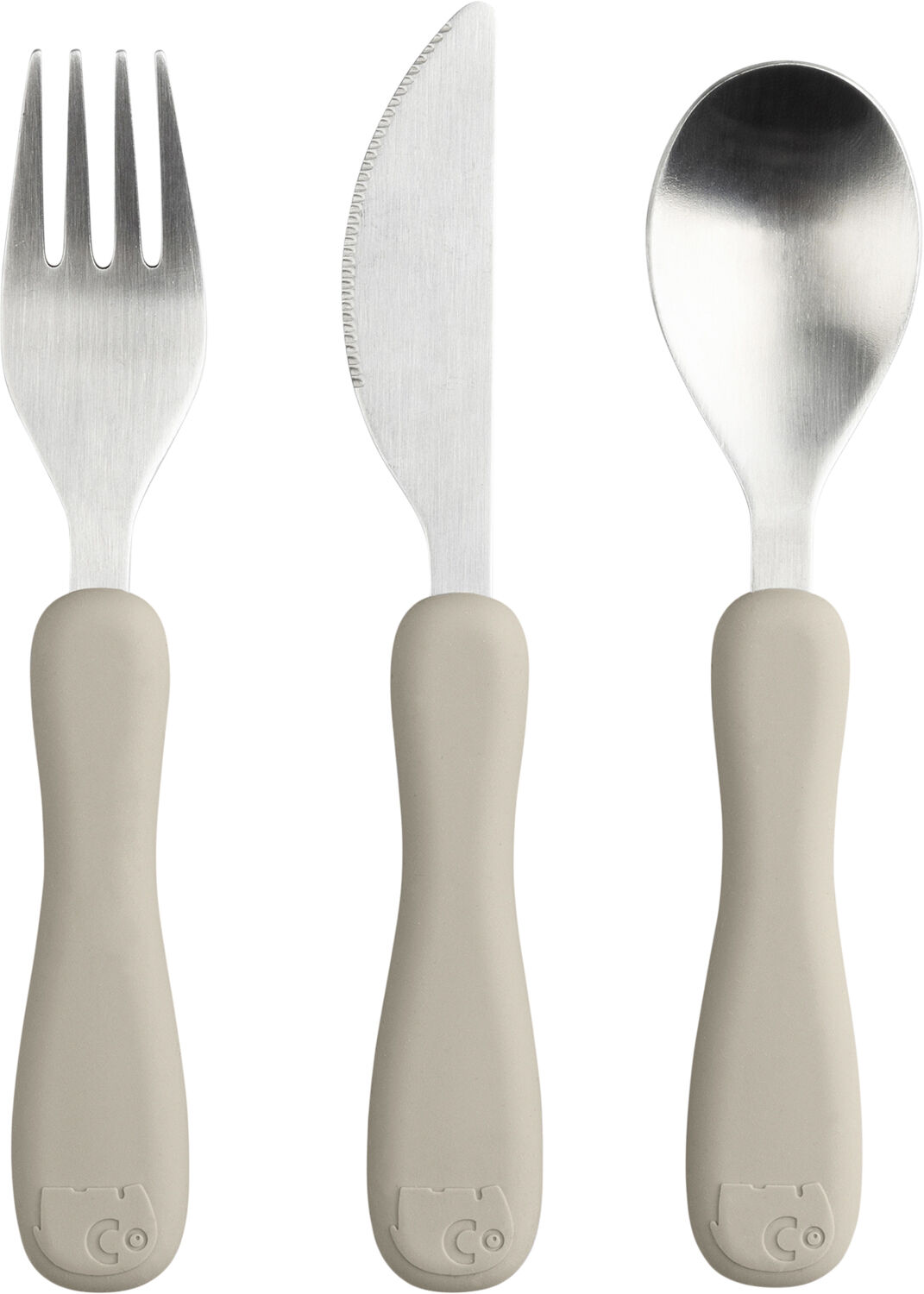 Bestik, silikone, Fanto, jetty beige