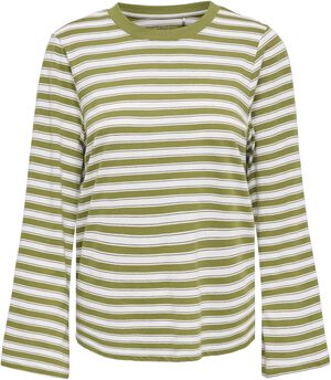 ONLLUNA HAPPY L/S O-NECK STRIPE TEE