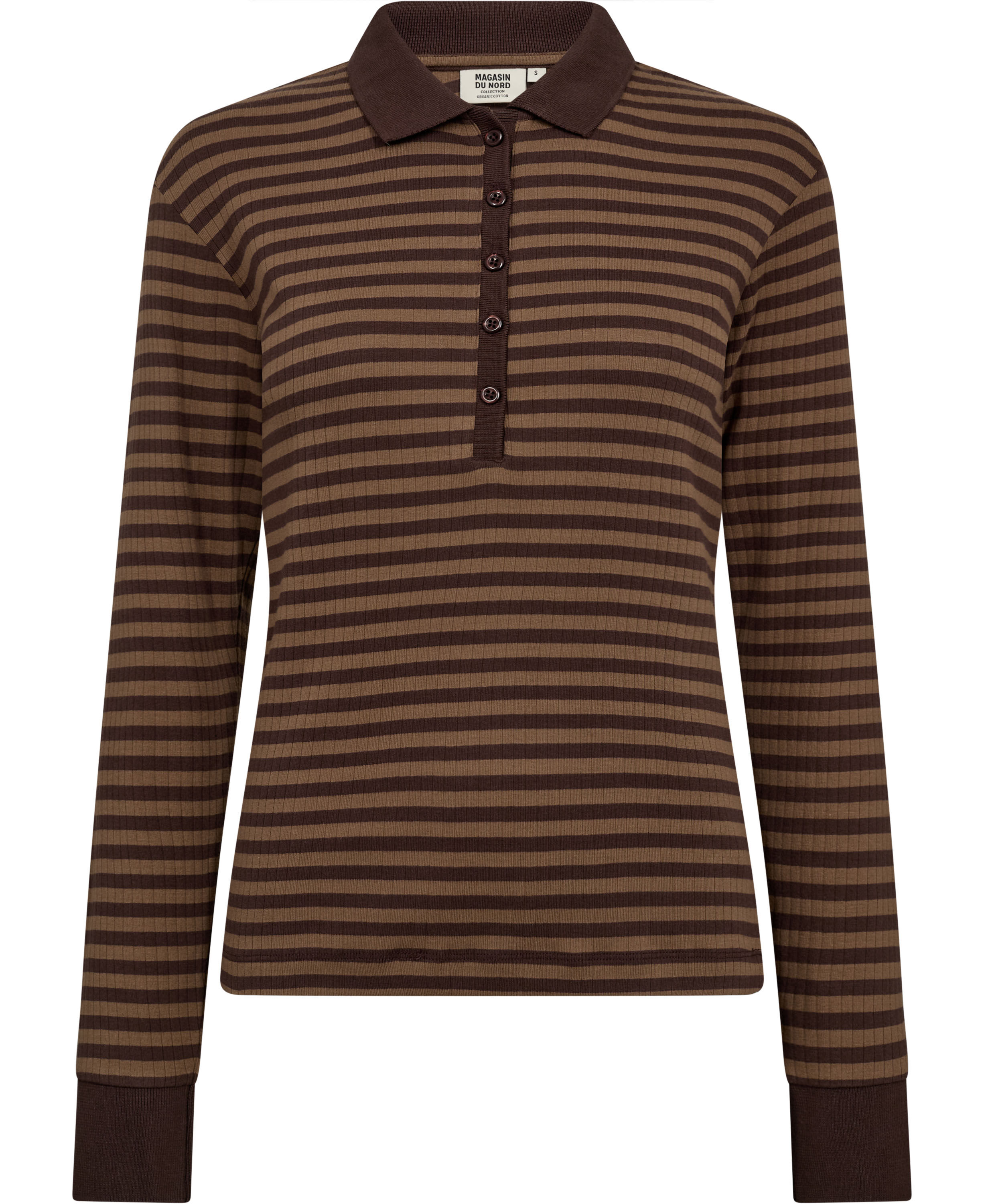 Milla 24 Long sleeve polo top - 100% Organic Cotton GOTS