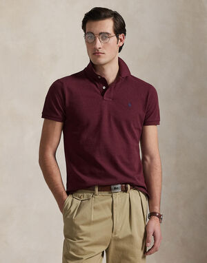 Custom Slim Fit Mesh Polo Shirt