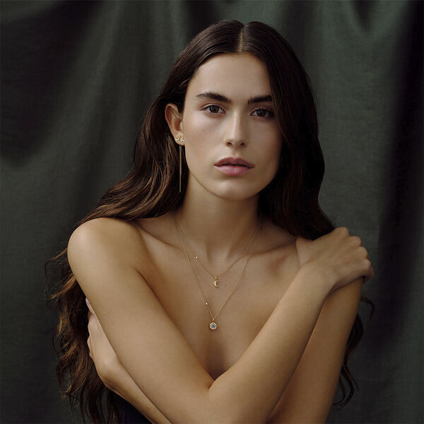 Moon Balance Pendant - Gold