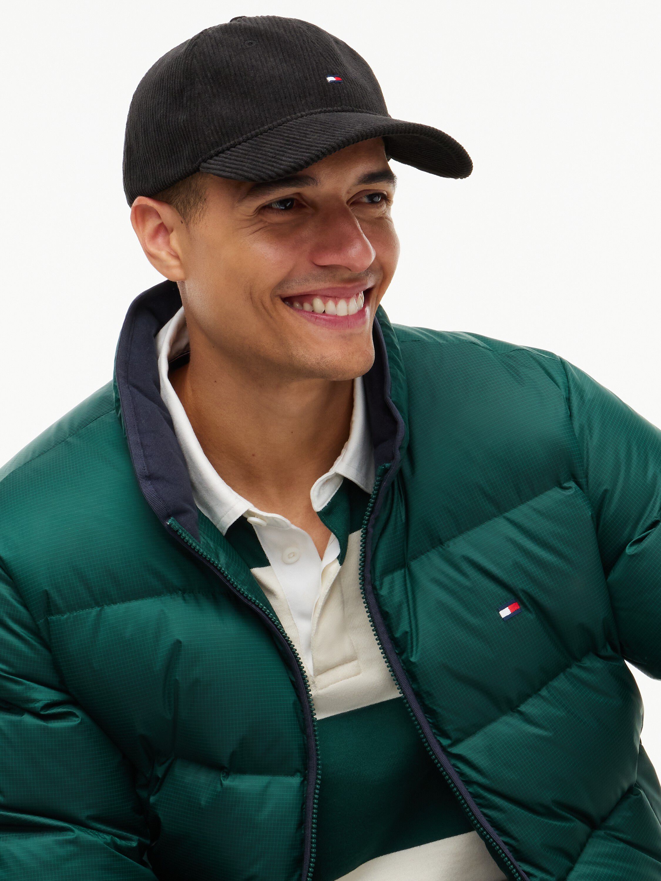 Hilfiger Flag Corduroy Baseball Cap