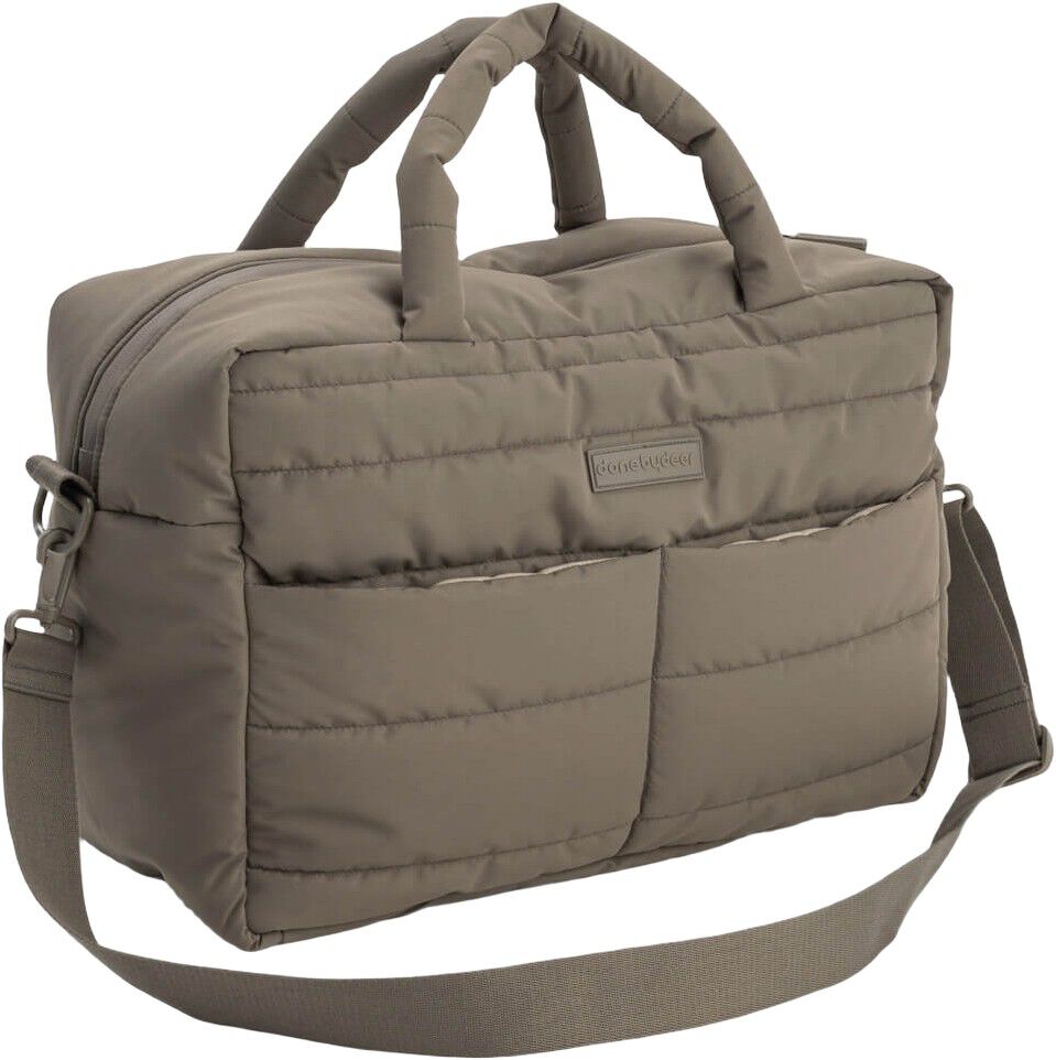Quiltet pusletaske Taupe