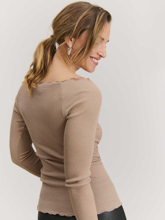 RWBliss Silk LS Boatneck t-shirt