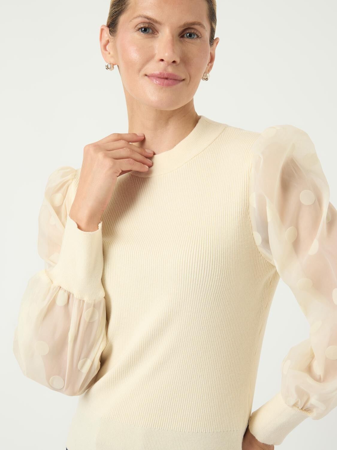 YASDOTME LS KNIT PULLOVER S. NOOS