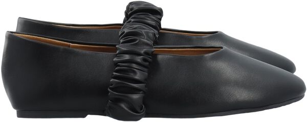 BIALUNA Scrunchie Ballet Flat Faux Leather