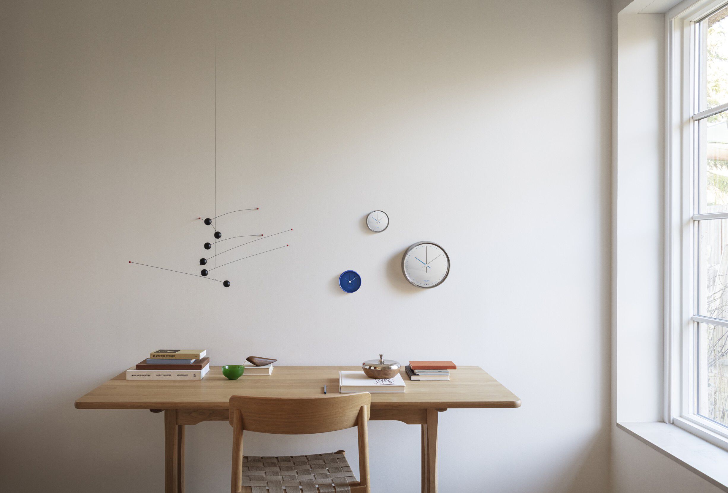 HENNING KOPPEL WALL CLOCK 10CM POLISHED SS