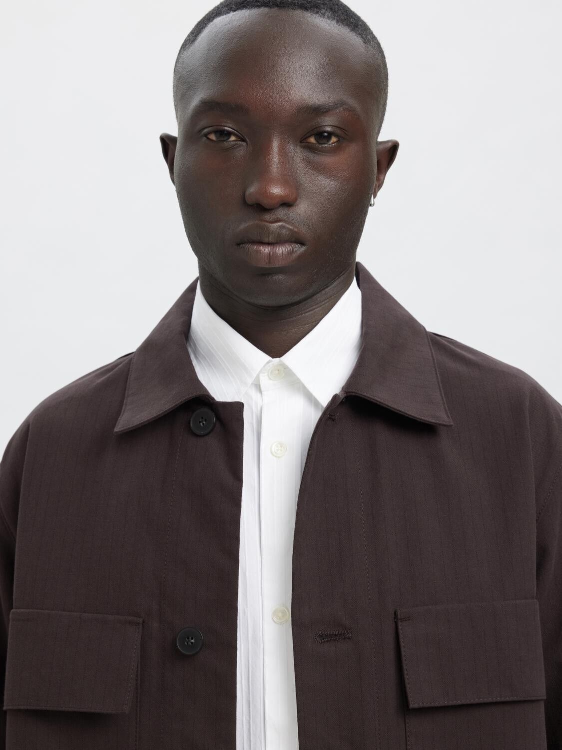 ANRHARKI PINSTRIPE OVERSHIRT