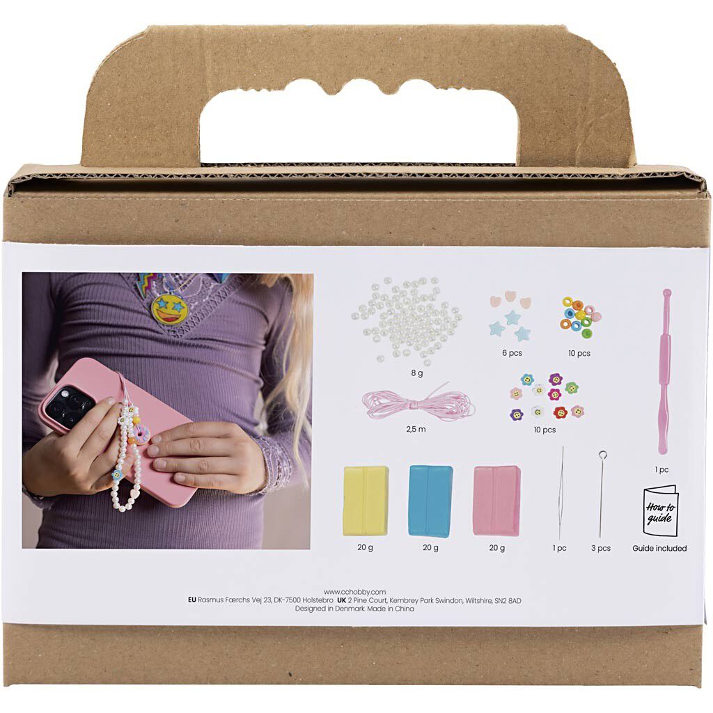 Mini DIY Kit Modellering, Mobilvedh&aelig;ng, ass. farver