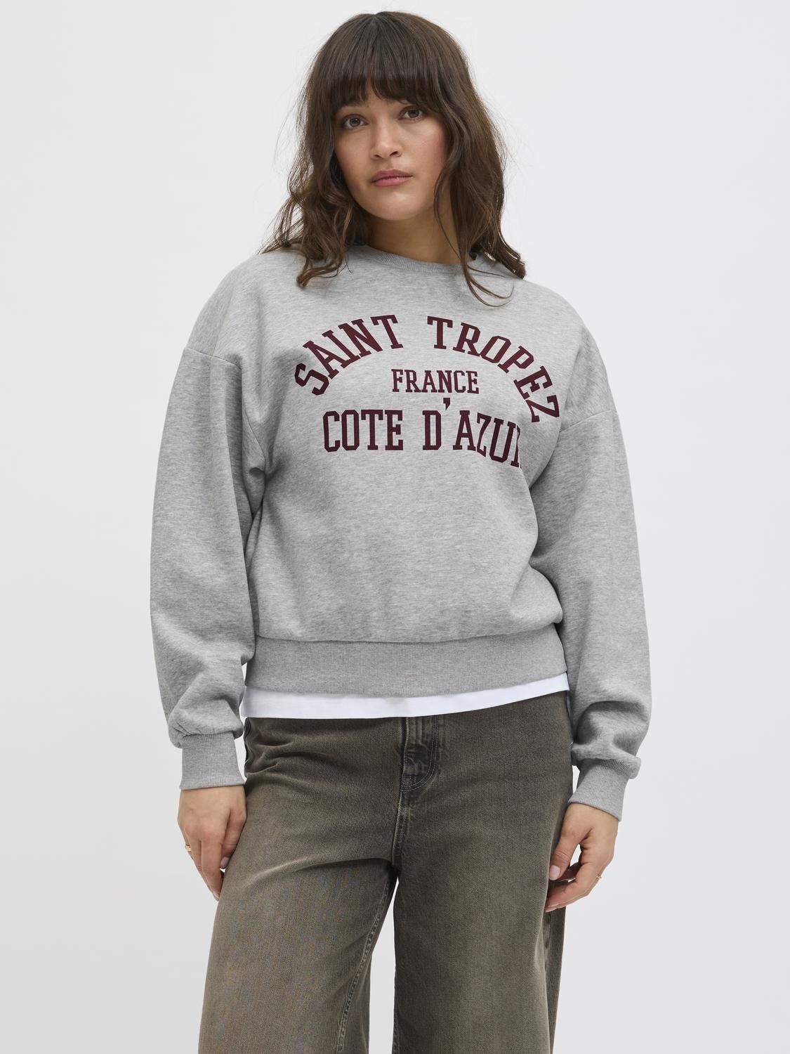 JXMERLE RLX SHORT LS CREW SWT LN