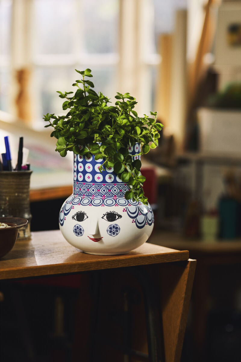 Olga Vase H20 cm bl&aring;